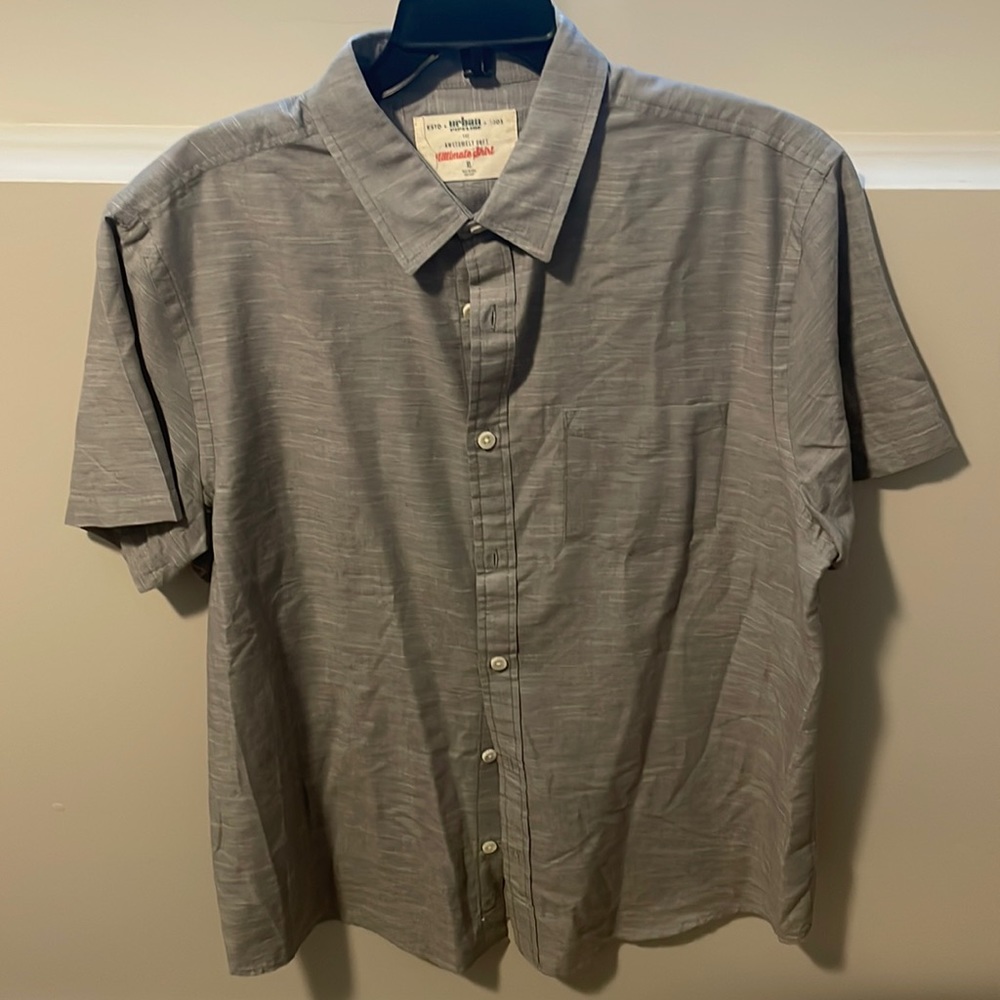 Grey Urban Pipeline Short Sleeve Shirt